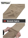 TACVASEN Summer Lightweight Trousers Mens Fishing Pants Outdoor Hiking Nylon Quick Dry Pockets Cargo Pants Casual Work Trousers
